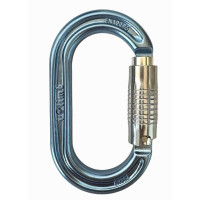 iclimb 210B-3LS 對稱性正O自動鋁合金鉤環 淡藍色